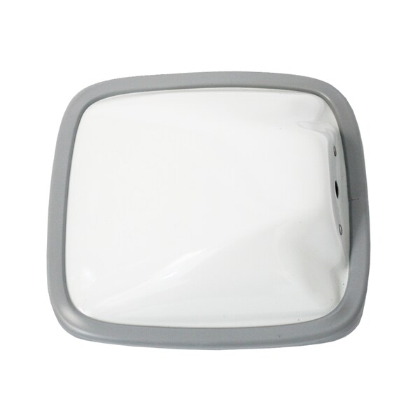 Wide Angle Flat 6.5 X6 White Plastic